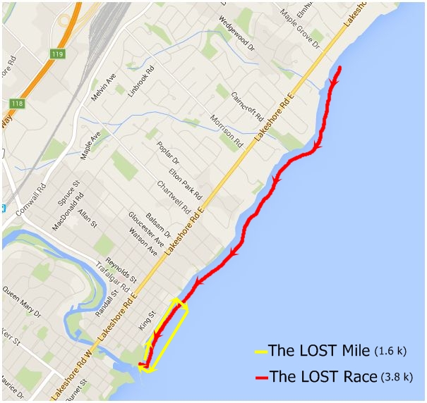 LOST Race Route Map